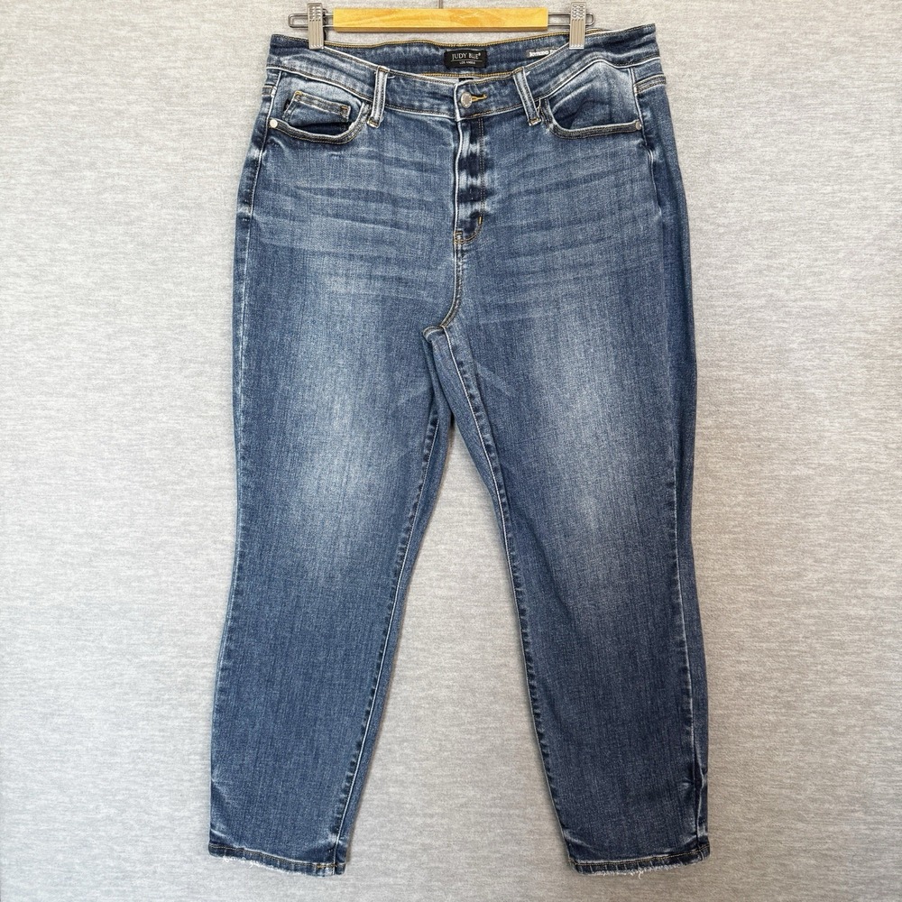 Judy Blue Boyfriend Fit Jeans Womens 15/32 (38x27.5) Stretch JB82277MD Medium Bl